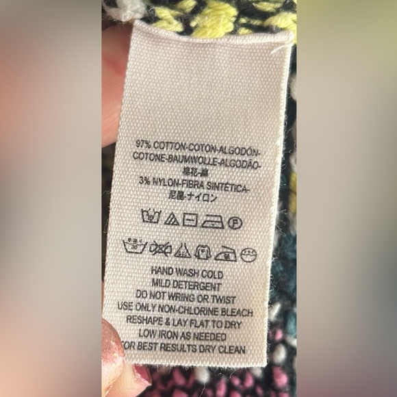 Free People XS Think Twice Cardigan Multi-Color Oversized Bohemian Hippie Boho - Picture 5 of 10